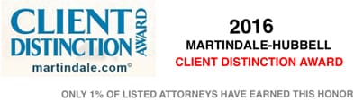 2016 Martindale-Hubbell Client Distinction Award